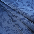 Prix ​​pas cher plaidoir teint bleu 100% polyester satin jacquard rideau tissu pour grosse
